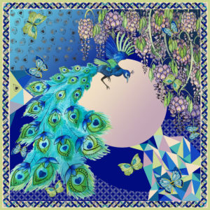 Foulard paon du printemps de MAnie V