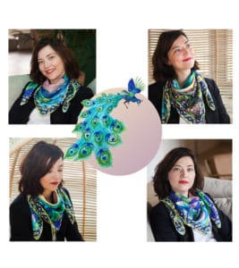 design multi-portés foulard