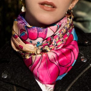Foulard Succès en soie et made in France de Manie V.