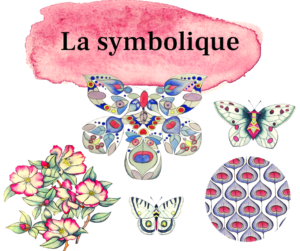 les motifs aquarelle du foulard Clairvoyance de Manie V