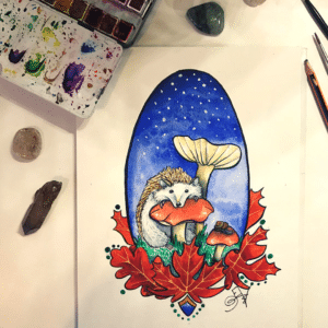 Peinture d'une aquarelle sur-mesure pour la fête des mères