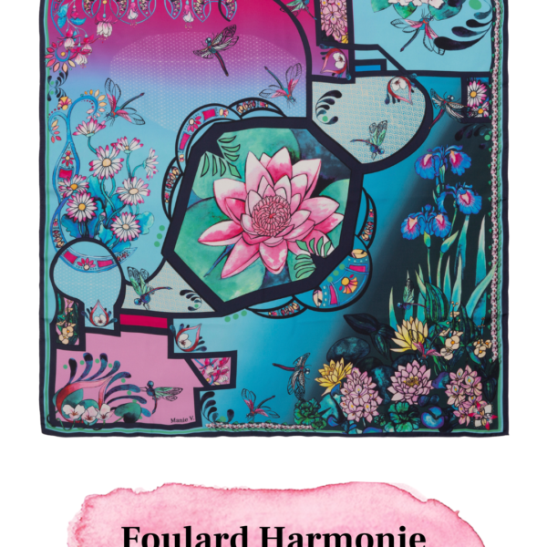 Foulard Harmonie bleu