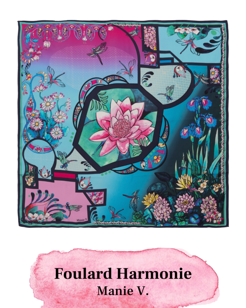 Foulard Harmonie bleu