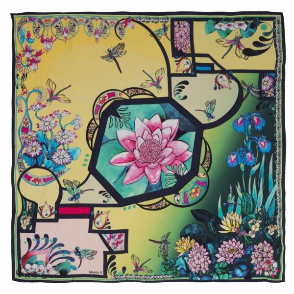 Le foulard Harmonie jaune